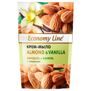 Kremas - muilas su glicerinu "Migdolas ir vanilė" Economy Line 460g.